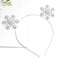 Christmas Headbands Xmas Rhinestone Snowflake Hairbands Crystal Merry Christmas Crown Hair Hoop Reindeer Antlers Tiara Headpiece Holiday Party Decoration
